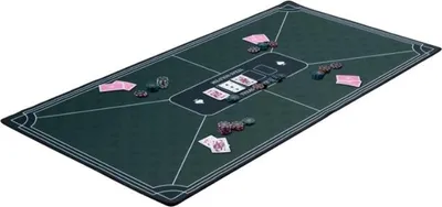 Produktbild von Deluxe-Poker-Tischdecke – 120 x 60 cm – Grün