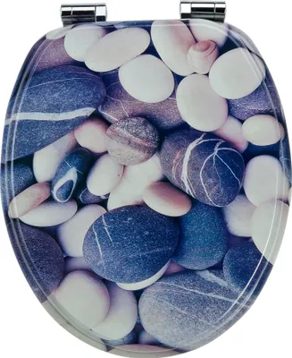 Produktbild von MDF WC-Sitz GREY STONES mit Absenkautomatik