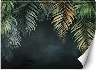 Produktbild von Vlies fototapete Tropische Bananenblätter 200x140 cm Feeby Grün inkl. Kleber einfache Montage