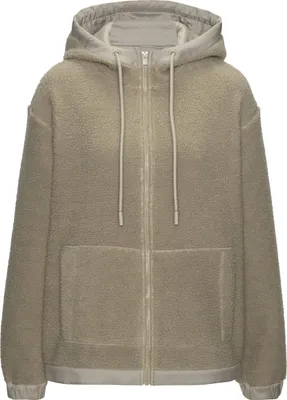 A studio shot of a fleece jacket.