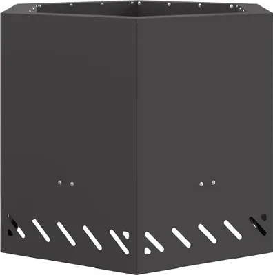 Zdjęcie produktu dla Bezdymny kominek ogrodowy Czarny 58 x 58 x 51 cm Stal