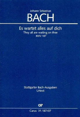 Produktbild von Es wartet alles auf dich Kantate Nr.187 BWV187 Studienpartitur (dt/en)