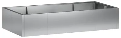 Productafbeelding van vidaXL Steunmuur, 6 stuks, 200 x 100 x 30 cm, verzinkt staal, zilver