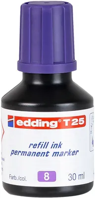 Produktbild von Nachfülltinte edding T 25 für edding Permanentmarker 30ml violett Packung mit 10 Stück