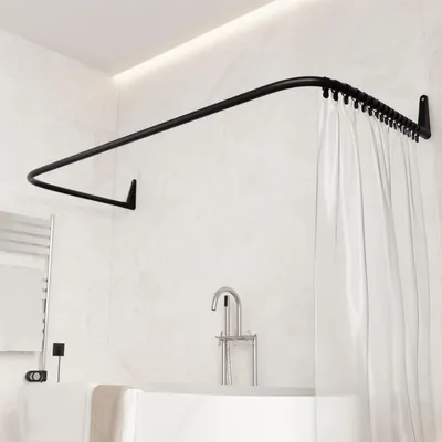 Produktbild von Verstellbare U-förmige Duschstange für Badewanne