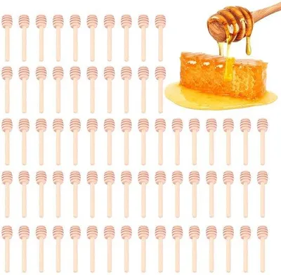 Obrázek produktu pro Elegantní sada dřevěných lžiček na med pro domácí použití