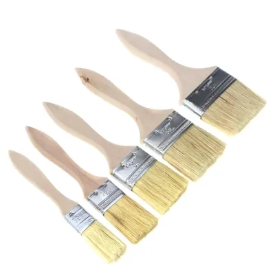 Produktbild von 5-teiliges Holzpinsel-Set für Möbel- und Wandfarbe