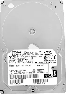 Image de Disque dur IBM 120Gb IC35L120AVVA07-0 2MB 7200Rpm ATA 3,5" pouces 07N9219