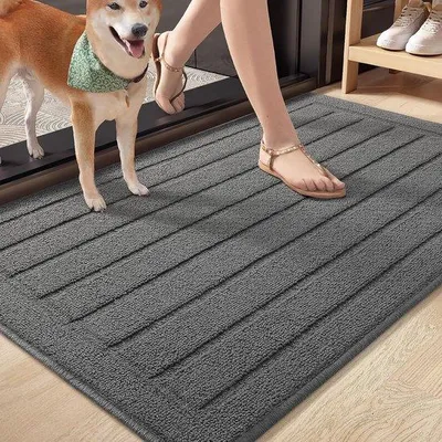 Produktbild von Famanu Binnendeurmat 50 x 80 cm - Antirutsch, Waschbar, Grau
