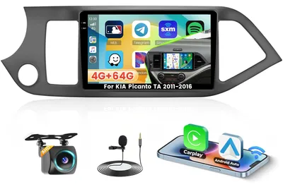 Zdjęcie produktu dla Radio samochodowe Android 15, 4+64G pamięci, przeznaczone do samochodów z rocznika 2011-2016, z 9-calowym ekranem dotykowym i obsługą CarPlay oraz Android Auto