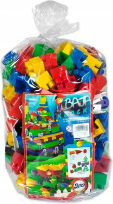 Produktbild von Konstruktionsbausteine 200 Stück Große Bausteine Kinder Kreativ Spielzeug Set Bunt