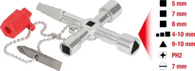 Image de KS TOOLS 130.1020 Clé pour armoire électrique
