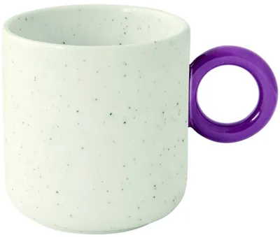 Zdjęcie produktu dla Kubek porcelanowy kreatywny kolor biały fioletowy