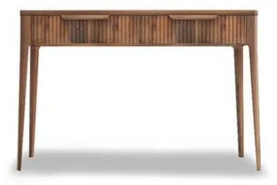 Image de Table console en bois Noyer Naturel - Toros Marbre Noir
