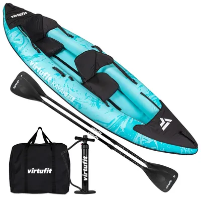Produktbild von VirtuFit Kayak 335 Set aufblasbarer 2-Personen-Kajak mit Paddeln & Pumpe