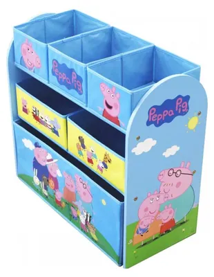 Produktbild von Peppa Pig Aufbewahrungsregal Kinder 3-stöckig mit Boxen