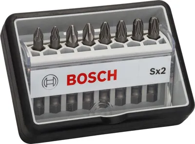 Produktbild von 8-tlg. Schrauberbit-Set, Robust Line, Sx PZ, Extra Hard-Ausführung