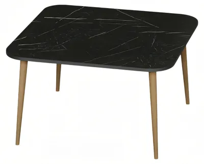 Image de Table en bois noir moderne et élégante pour le salon