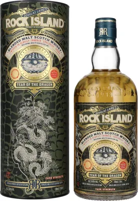 Image de Douglas Laing ROCK ISLAND Year of the Dragon Blended Malt 54,8% Vol. 0,7l en boîte cadeau