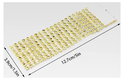 Produktbild von Serviettenringe im Diamantnetzdesign für TischNachbildungation, Hochzeit, Abendessen, Party (50 Stück)