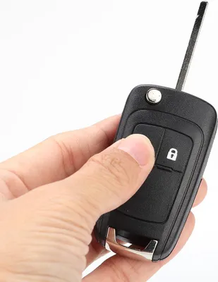 Obrázok produktu pre Čierny 2 tlačidlá Flip Auto kľúčenka puzdro Shell náhradné príslušenstvo vhodné pre Opel