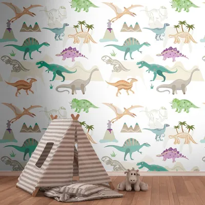 Produktbild von A.S. Creation Livingwalls Fototapete The Wall II 391941 Eine Rolle Ein Motiv 2.80 x 1.59 m Dinos Bunt