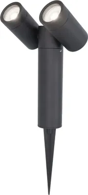 Produktbild von hoftronic LED Gartenstrahler Doppel 8W 690lm 6500K IP65 Schwarz