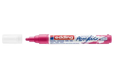 Produktbild von Edding 5100 Acrylmarker Medium, Magenta, Magenta, Medium, 2 mm, 3 mm, Tinte auf Wasserbasis