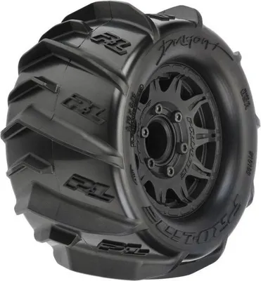 Produktbild von Pro-Line Rad 2.8", Dumont Reifen, Raid H12 schwarz Scheibe (2)