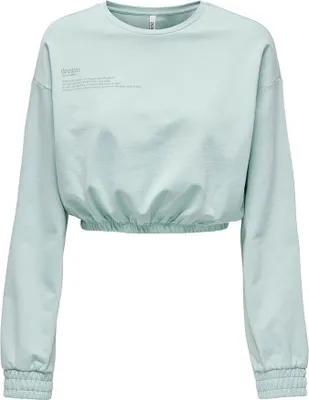 Image de Only Zenia Unb Elastic Sweatshirt Vert L Femme Vert L