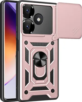 Produktbild von Hülle für Xiaomi Redmi 13 4G Magnetische Ring Ständer Halter Dia Kameraschutz TPU Bumper Silikon Schutzhülle Rosa