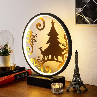 Produktbild von Opviq, XMAS3- XMAS3SHD, Schwarz,Kupfer, Schreibtischlampen, 16 x 9 x 4 cm, 100% Metall