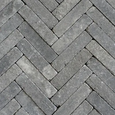 Productafbeelding van Retrostones Plus 5 x 20 x 6,4 cm tuintegel Grijs/Zwart 100 stenen per m2, prijs per 1m2 Gardenlux