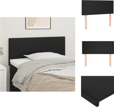 Immagine prodotto di vidaXL Testiera nera 90x5x78/88 cm in Pelle finta - Testate e piedi