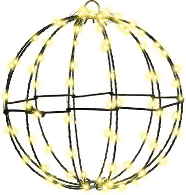Image de Fleuron lumineux de Noël 96 LED Blanc chaud Diamètre 30 x 32 cm
