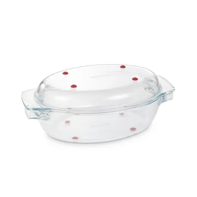 Obrázok produktu pre Tescoma Oválny pekáč s poklopom GrandCHEF 35 x 21 cm, sklenený