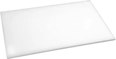 Zdjęcie produktu dla Ibenzoa® Biała deska do krojenia wykonana z HDPE, wymiary 45x30x1,2 cm – higieniczna, przeznaczona do produktów mlecznych i wypieków, można myć w zmywarce
