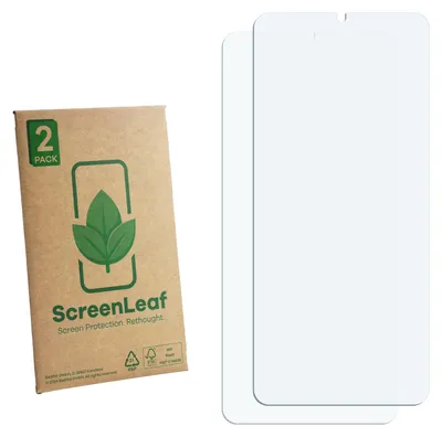 Produktbild von 2x ScreenLeaf Schutzfolie für Wiko T10 nachhaltiger Displayschutz Display Schutz Folie Klar Transparent