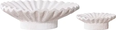Immagine prodotto di 2 portacandele in cemento bianco