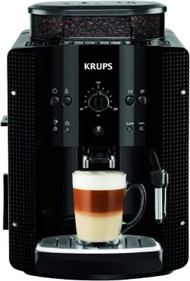 Produktbild von Krups Kaffeevollautomat Essential EA810870 Kaffeevollautomat LatteGo Milchaufschäumer Display, Kaffeeautomat Cafemaschine Kaffeemaschine mit Mahlwerk