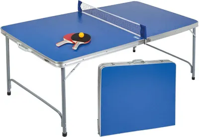 Obrázok produktu pre Stôl na stolný tenis kompaktný, skladací, sada 2 pálok, 160 x 80 x 70 cm