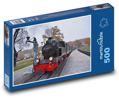 Obrázek produktu pro Puzzle 500 Parní lokomotiva na kolejích - martinpuzzle