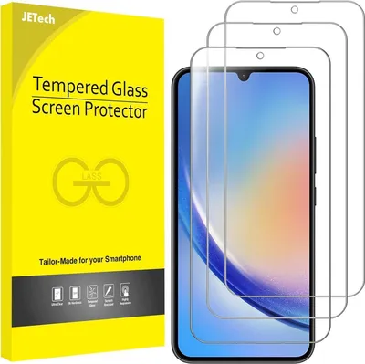 Produktbild von JETech Schutzfolie Samsung Galaxy A34 5G 6,6 Zoll 9H Panzer Schutz Displayschutz 3 Stück
