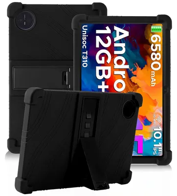 Obrázek produktu pro Tableta Pouzdro pro Doogee Tab A9+ / Tab A9 Pro+ 11,0", nárazuvzdorné měkké silikonové ochranné pouzdro se stojánkem Černá