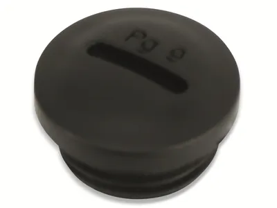 Produktbild von KSS Verschlussschraube, PG, PG-9, schwarz