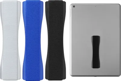Produktbild von kwmobile 3x Tablet Fingerhalter Griff Halter - Selbstklebende Tablet PC Fingerhalterung kompatibel mit iPad Samsung Sony Tablets - Schwarz Dunkelblau