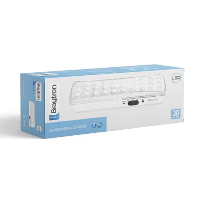 Productafbeelding van Braytron LED-accu noodverlichting, veiligheidsverlichting, noodlamp, 2 Watt, 30 LED's