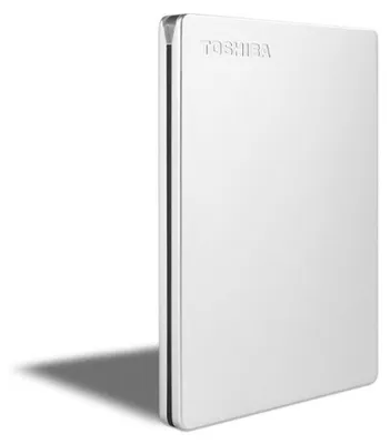 Zdjęcie produktu dla Toshiba Canvio Slim, 2 TB, 2.5", 3.2 Gen 1 (3.1 Gen 1), Srebrny