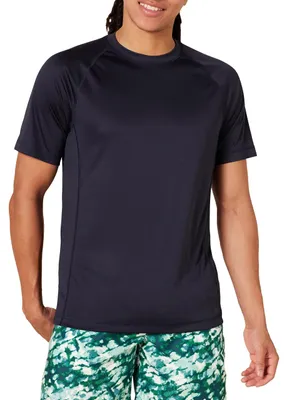 Productafbeelding van A. Essentials Heren rashguard, korte mouwen, UPF 50+ UV-bescherming, zwemshirt, sneldrogend