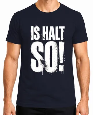 Produktbild von Is halt so! Lustig Spruch Geschenk Statement Sarkasmus Ironie Herren T-Shirt, Navy, M